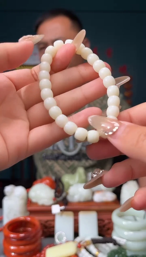 【闪购商品】和田玉手串未镶嵌手串7+