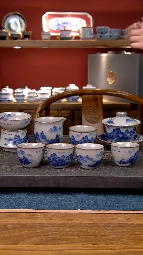 简装家用款8件套 老陶泥开片纹陶瓷茶具