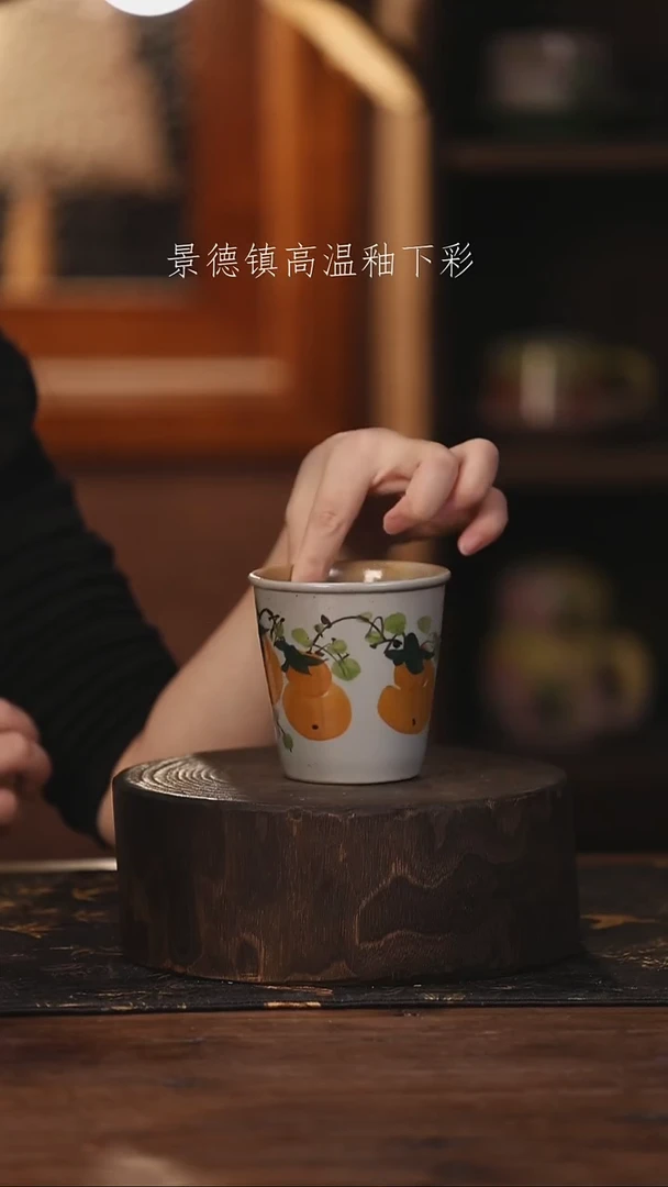 陶瓷景德镇高温釉下手绘陶瓷@L370@