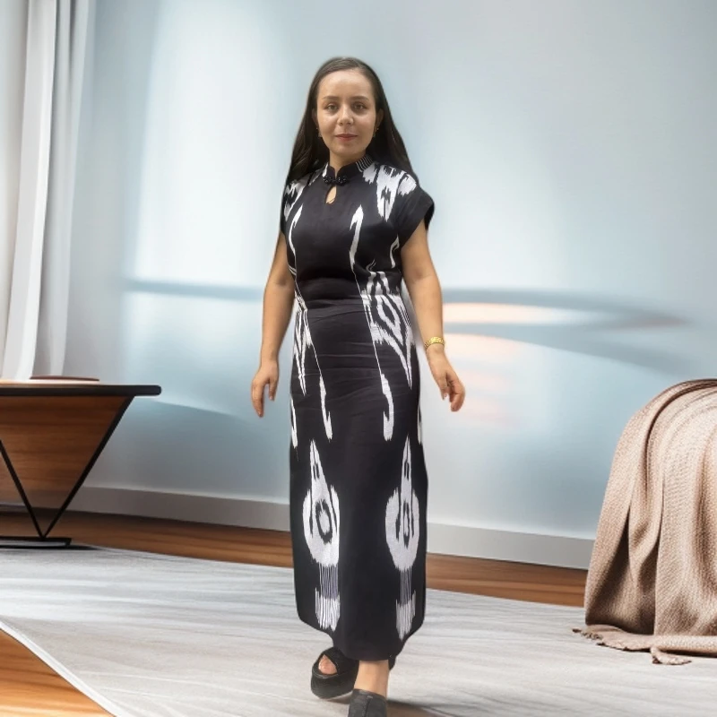 都在抢购和田手工艾特莱斯连衣裙