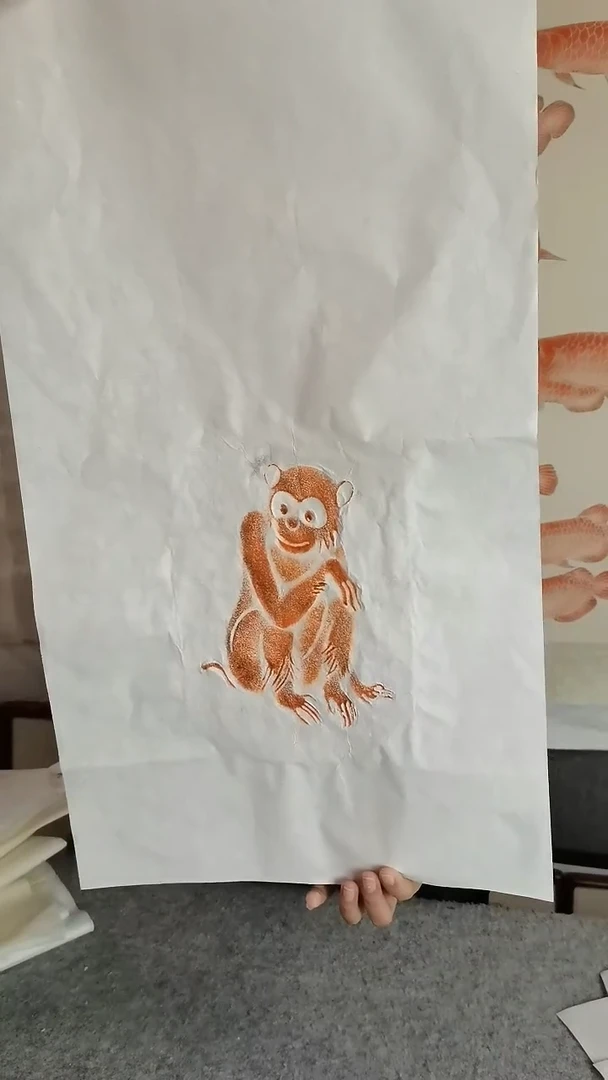 【闪购商品】昌化石印石猴拓片