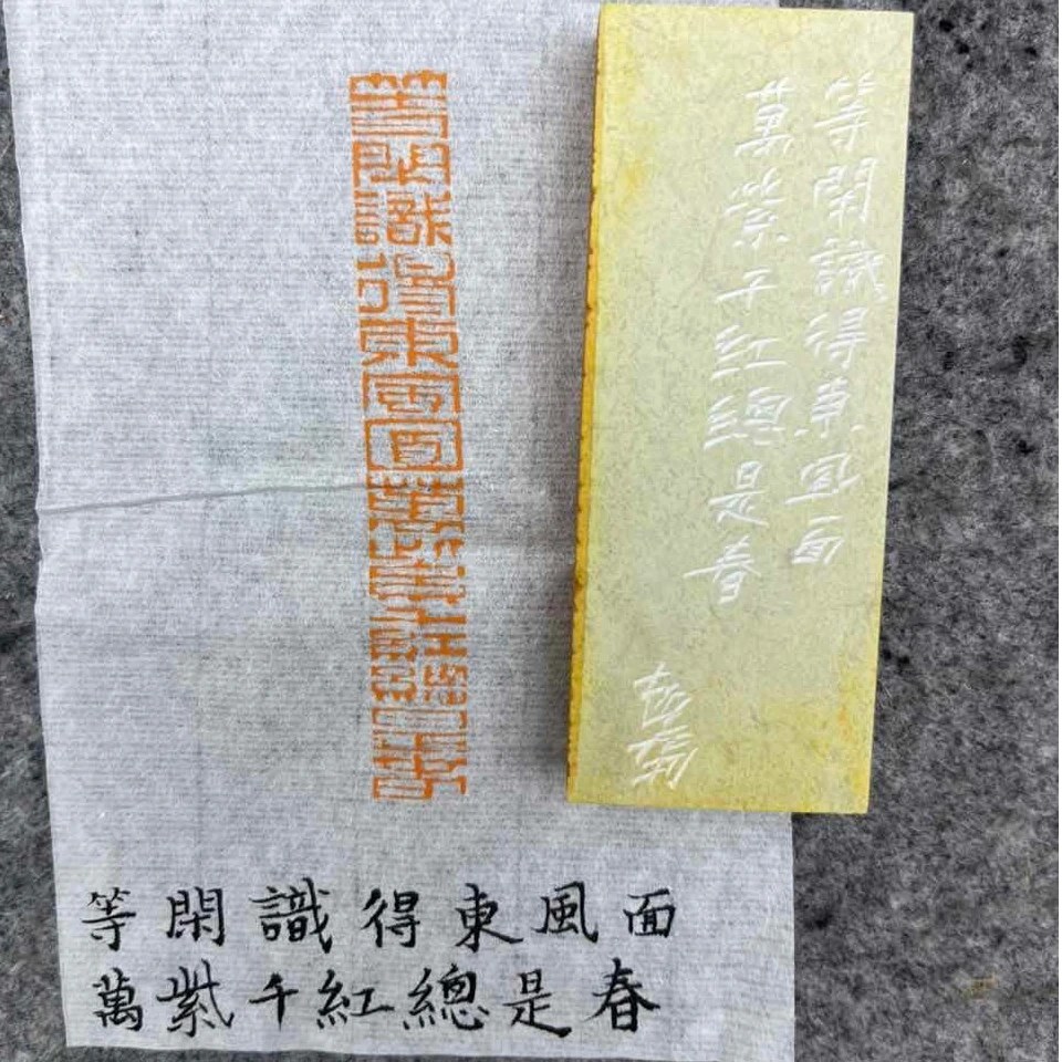 [墨池印章2方] 杨飞老师 姓名章/斋号章/闲章 青田石