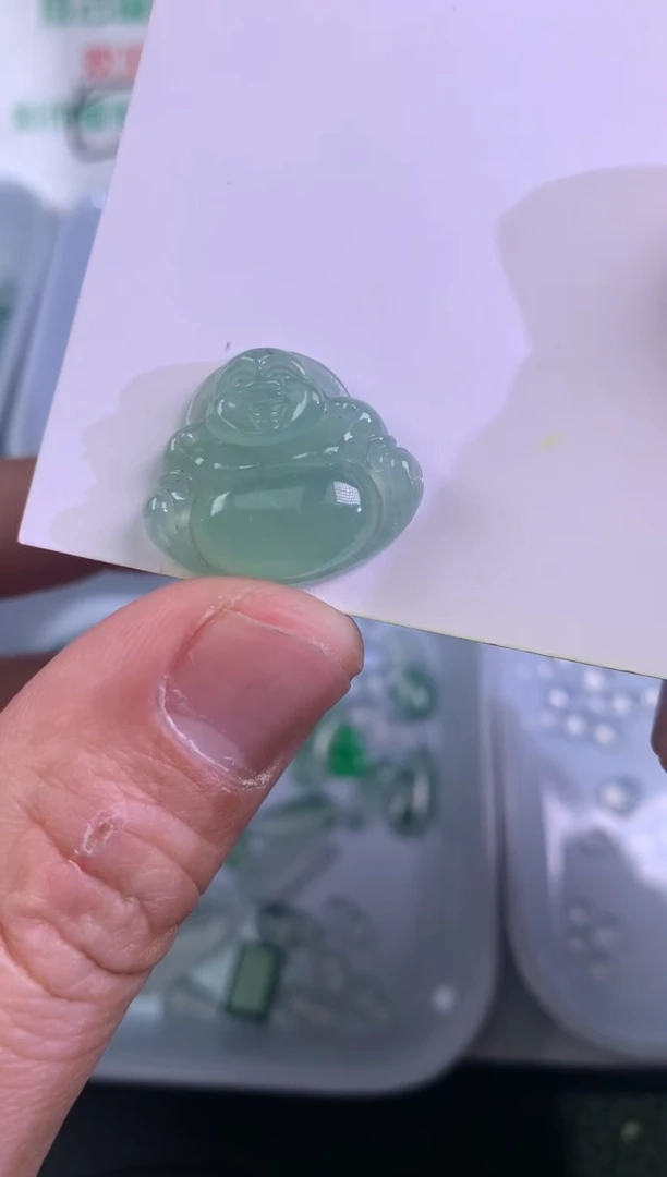 【闪购商品】定制翡翠未镶嵌晴底佛公