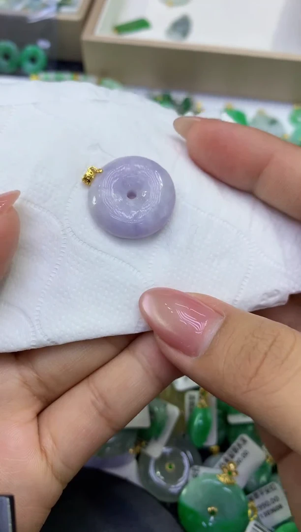 颈饰未镶嵌翡翠天然缅甸A货翡翠