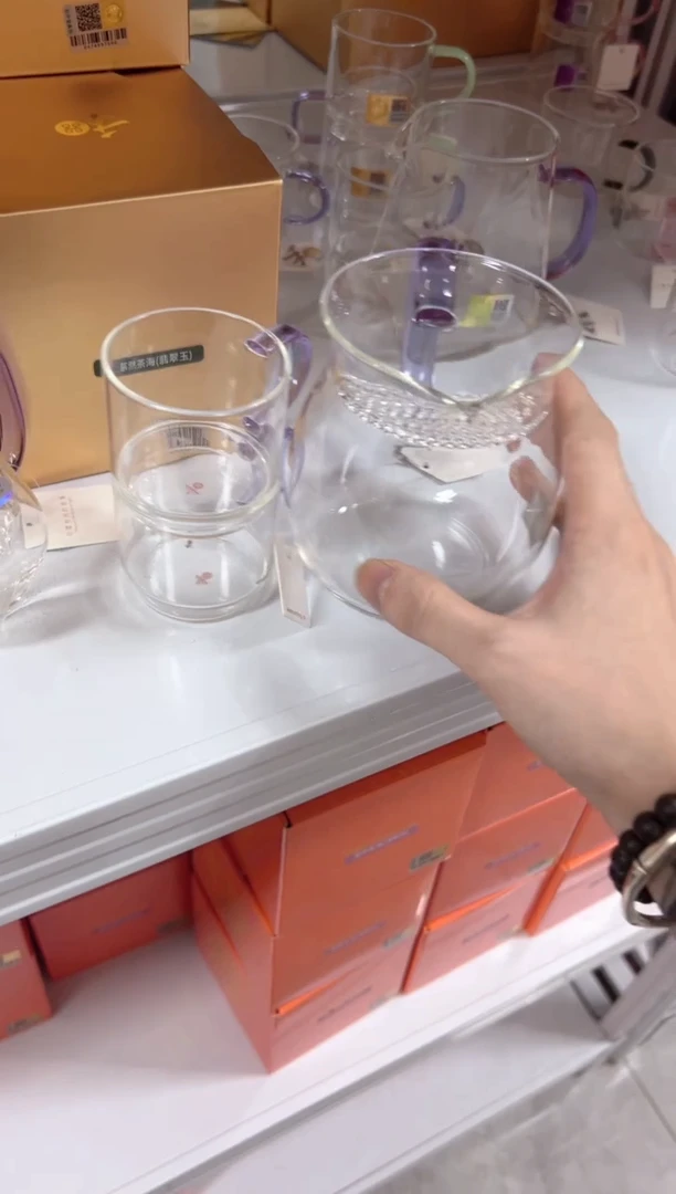禾器观禄煮茶器浅紫色+逸杯浅紫两只