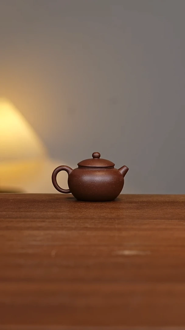 茶壶紫砂仿古巨轮壶天青泥WG