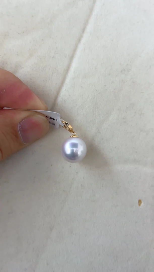 【闪购商品】淡水珍珠颈饰18K金镶嵌吊坠