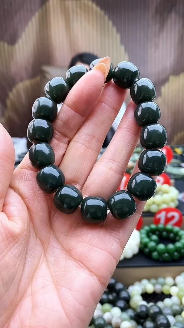 未镶嵌手串和田玉老型且末蓝14