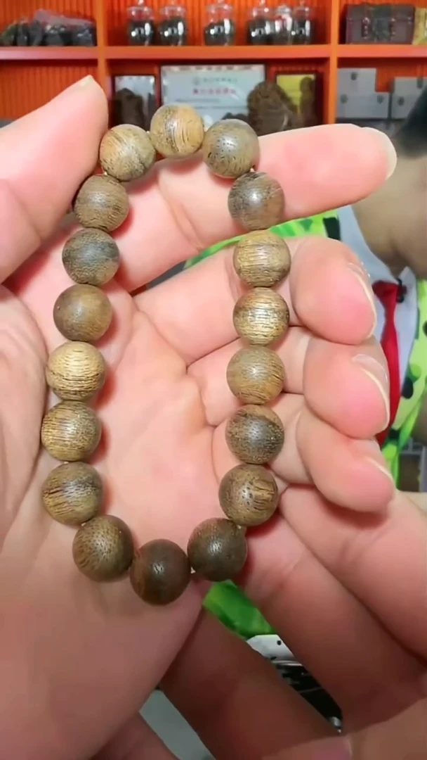 沉香手串65号单圈绿伽罗1.1多样性发一
