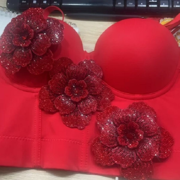 DB1805年会礼服性感法式网红欧美辣妹舞团鱼骨胸衣