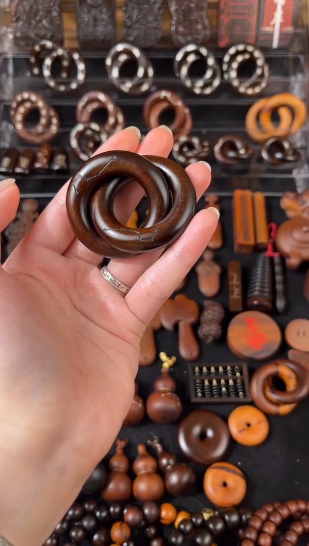 木雷枣老料 2.5 刻六七星 乾坤圈