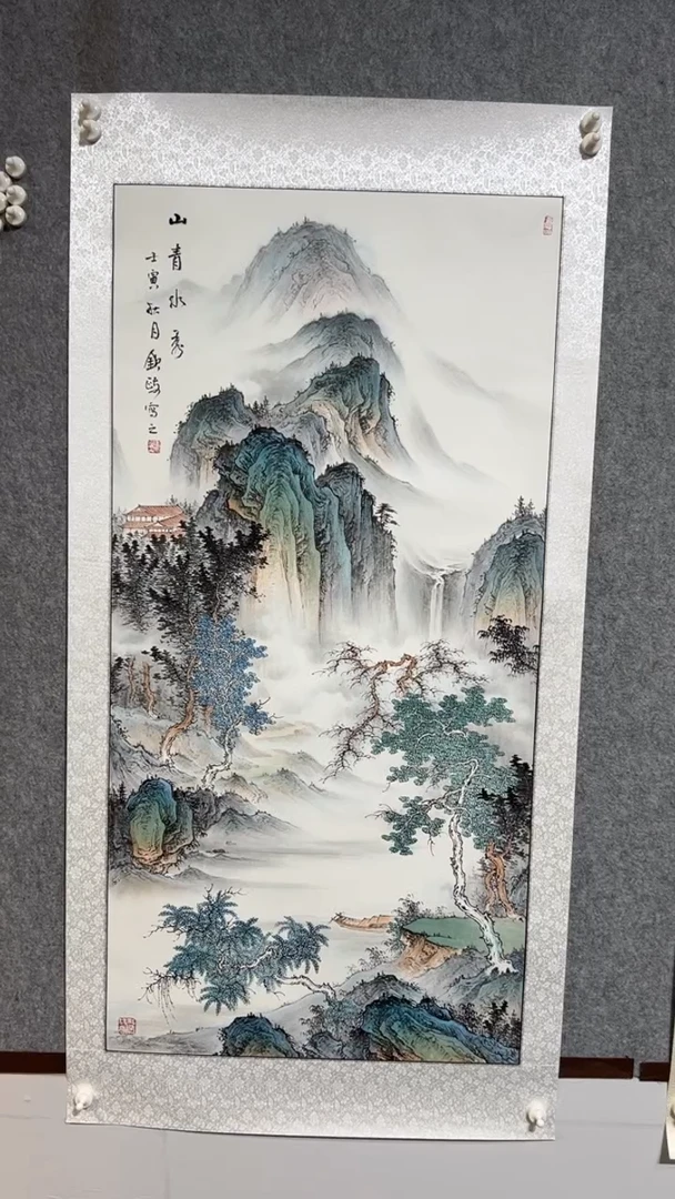 国画赵钦政-四尺竖山水2-手绘