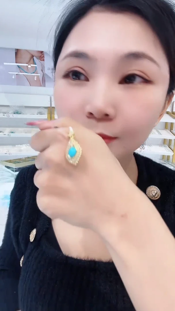 【闪购商品】绿松石吊坠（送项链）银S925镶嵌发货一件