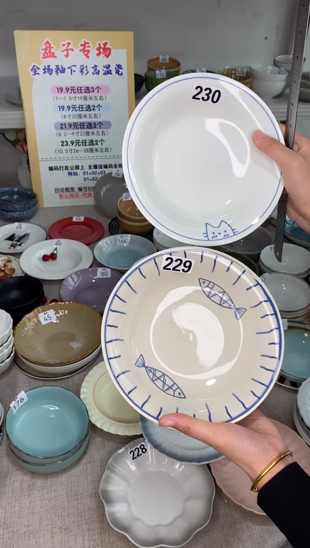 瓷229+230微瑕*2只微瑕