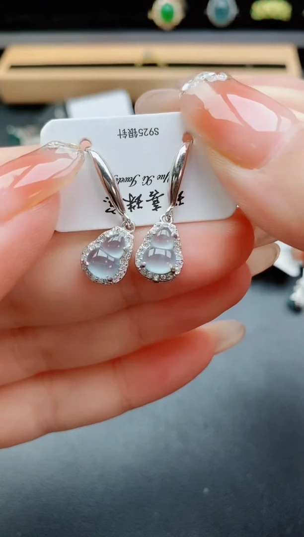 银S925镶嵌戒指翡翠1