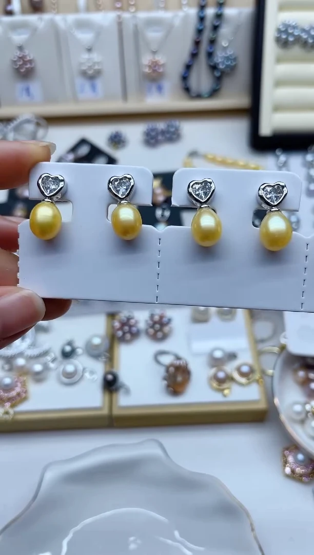 未镶嵌耳饰淡水珍珠耳钉多样性发其一