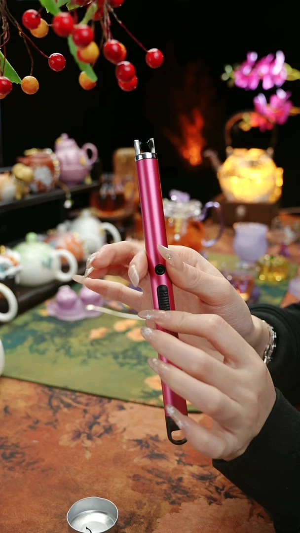 【闪购商品】紫色蜡烛点火器茶道配件