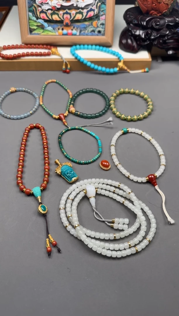 【闪购商品】南红玛瑙配饰配饰18K金镶嵌配饰配饰