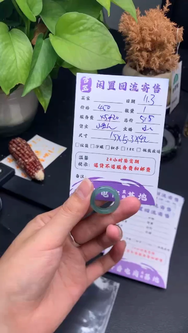 未镶嵌戒指翡翠戒圈