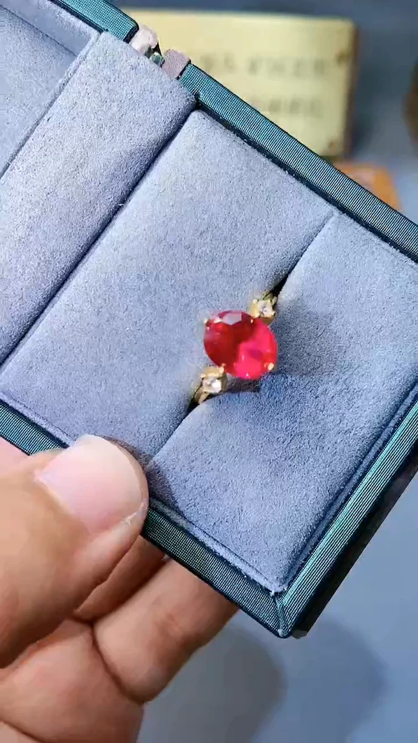 【闪购商品】红宝石戒指银S925镶嵌321