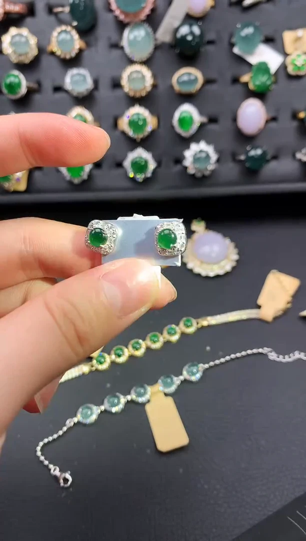 【闪购商品】翡翠戒指银S925镶嵌5476547