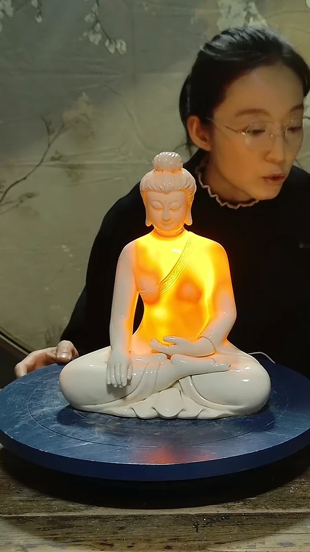 摆件德化瓷佛祖高30公分