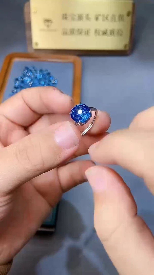 【闪购商品】托帕石戒指银S925镶嵌321