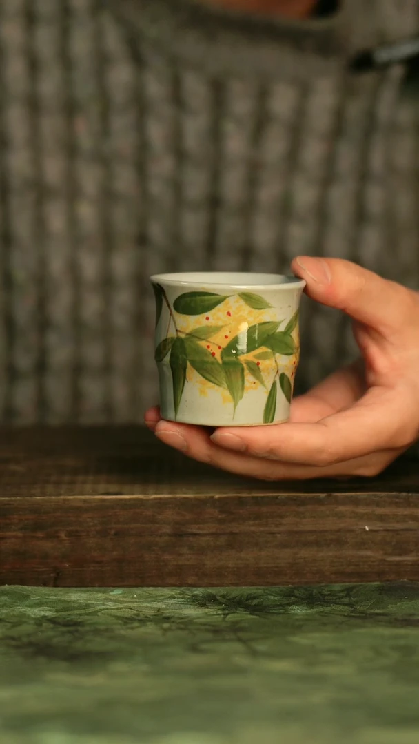 釉下彩手工手绘瓷器青诗集手工手绘瓷器