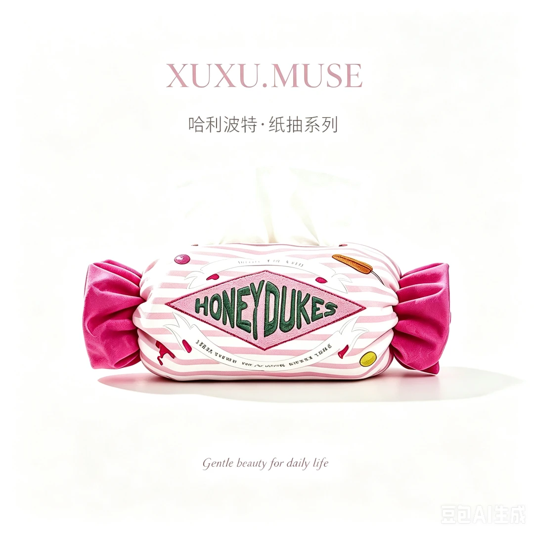 可爱糖果毛绒 哈利波特风桌面纸巾盒
