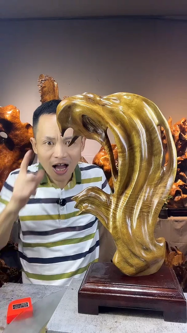 金丝楠格***_小叶桢楠随行摆件30