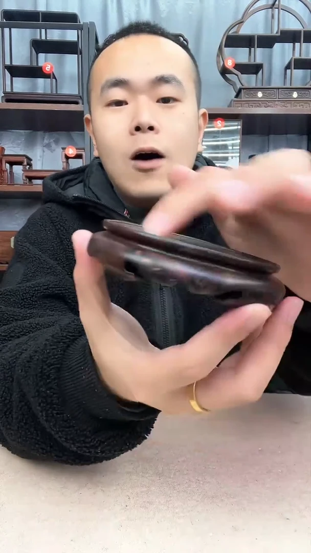 【闪购商品】乌木类端景台0005小李子红木工艺品