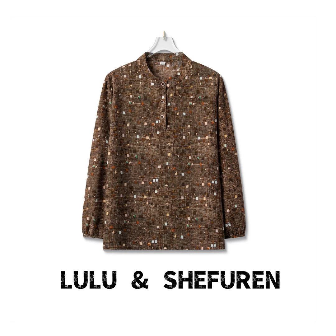 【LULU&SFR】2025夏季新款千鸟格撒银工艺小衫上衣女装