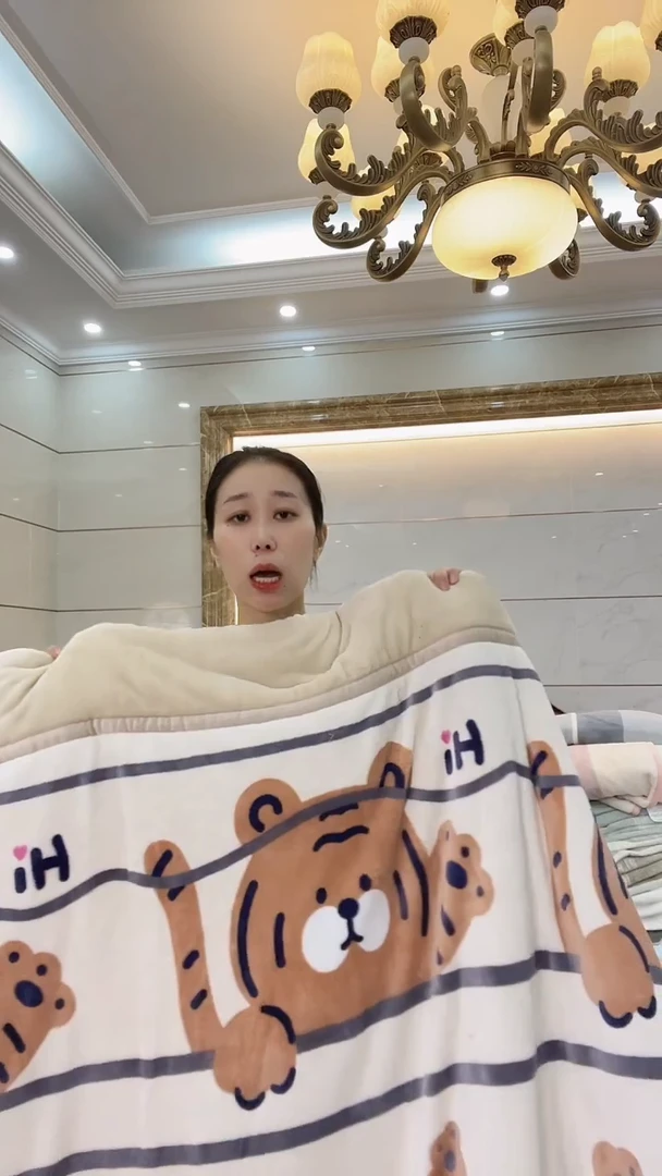 水貂毛150*200老虎被子