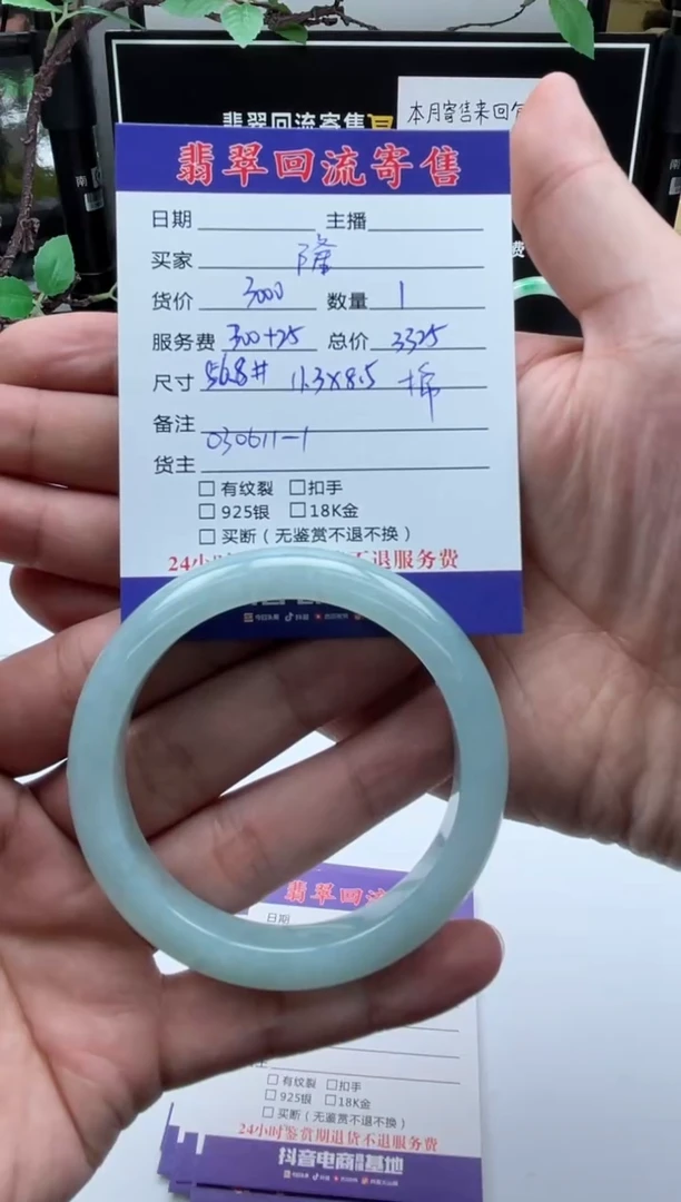 【闪购商品】翡翠手镯未镶嵌手镯