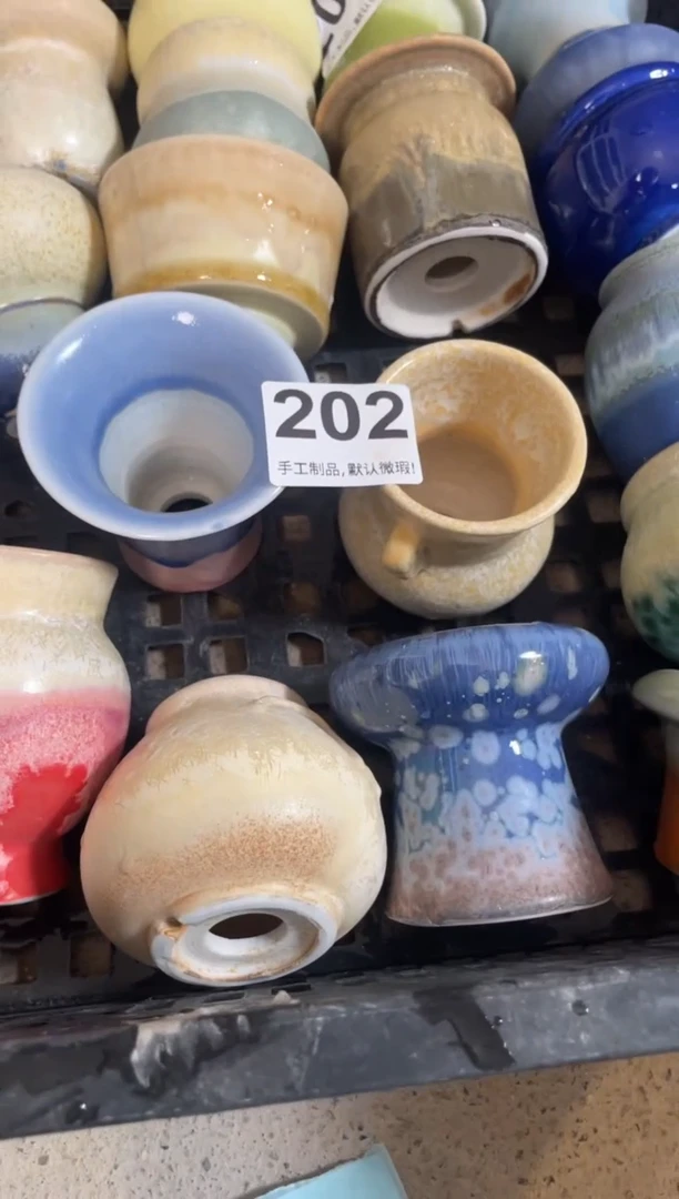 瓷片202微瑕知木小芳花盆编号