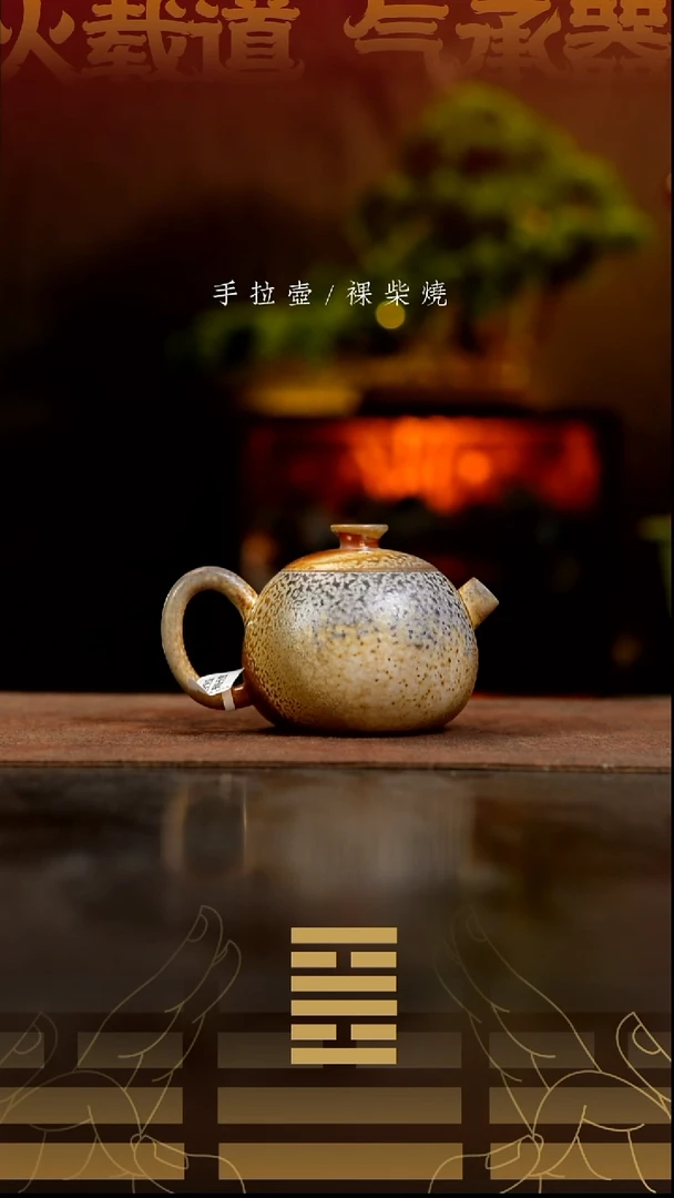 夸烧柴烧小巨蛋壶723