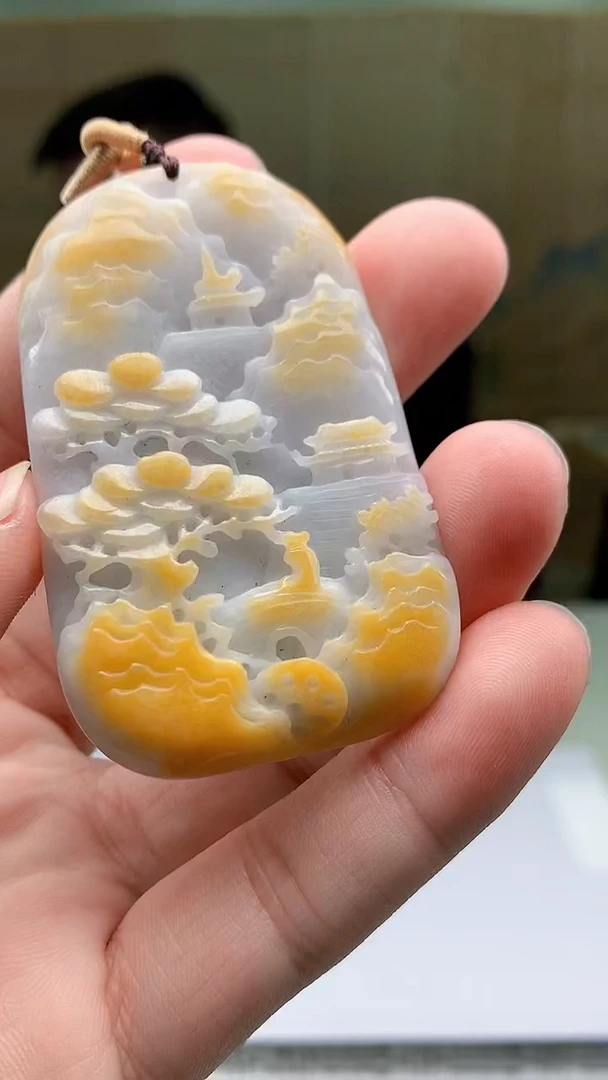 【闪购商品】定制翡翠未镶嵌5152bb-毛货挂件38