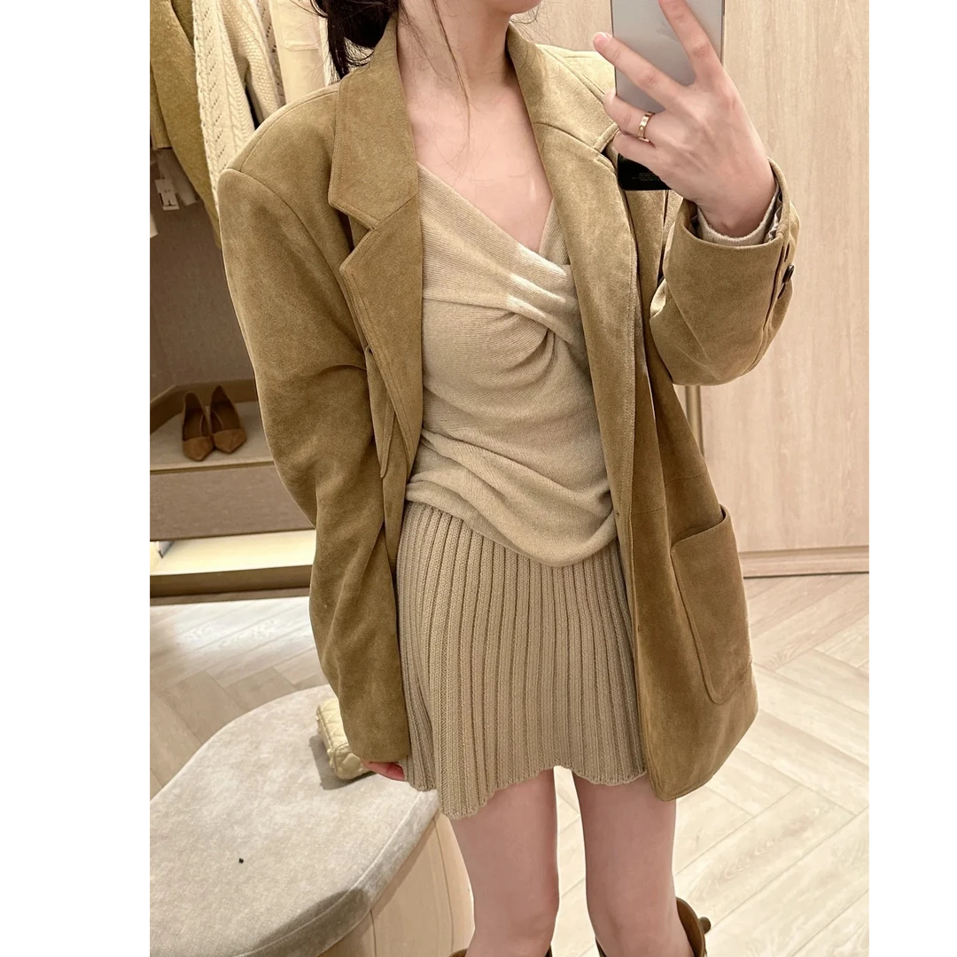 时尚套装千金通勤外穿休闲外套气质显瘦洋气休闲百搭长袖打底半裙