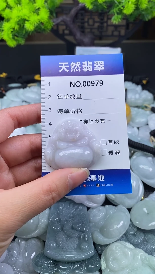 颈饰未镶嵌翡翠天然缅甸翡翠979