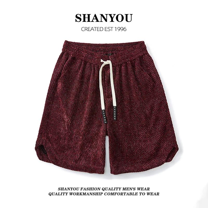 男士五分裤2025新款大码青少年加肥加大外穿户外多色休闲百搭短裤