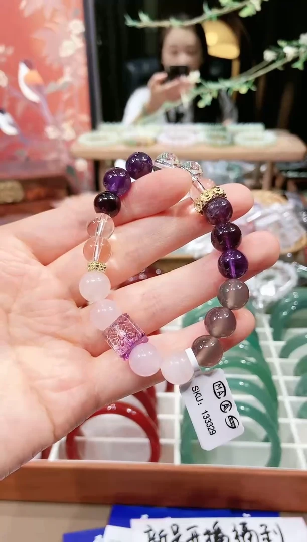 未镶嵌手串水晶多样性发货 拍一发一