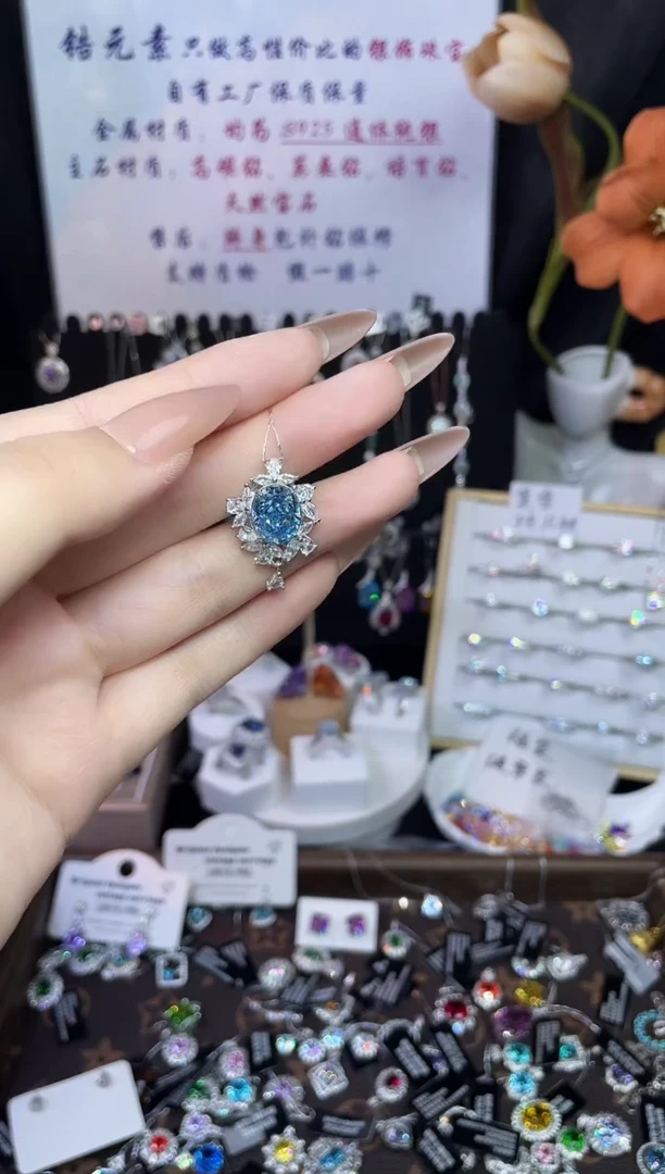 合成立方氧化锆925银编号F0172 吊坠