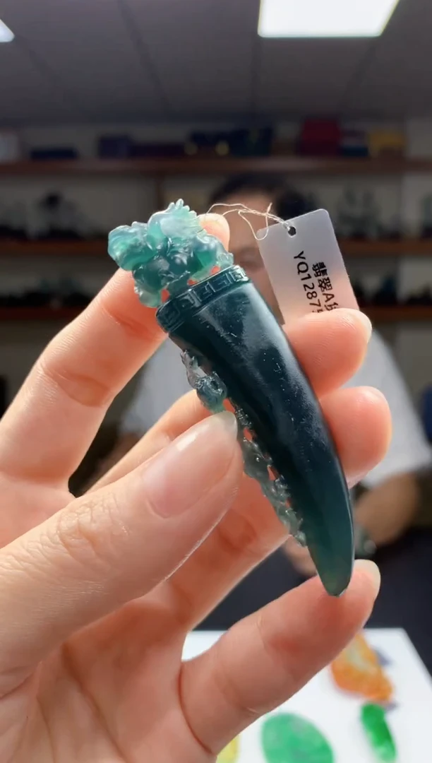 定制翡翠未镶嵌1087ry-毛货挂件45