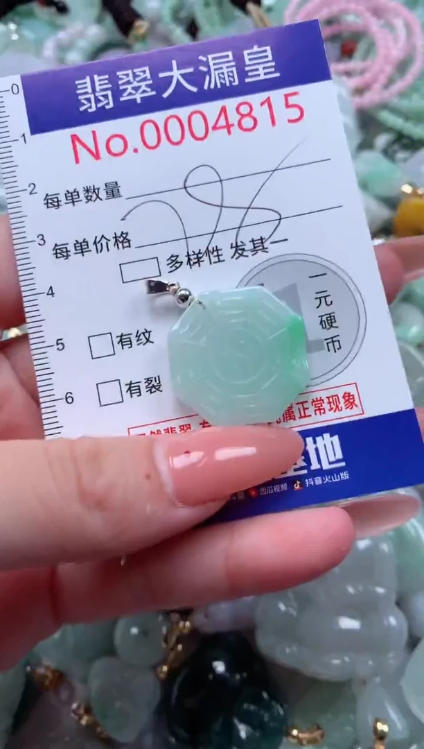 翡翠未镶嵌吊坠(不含链)4815