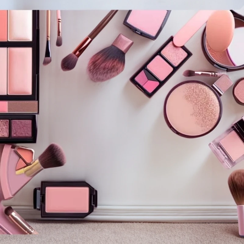 便携款可拆卸替换刷头蓝色柔软化妆刷