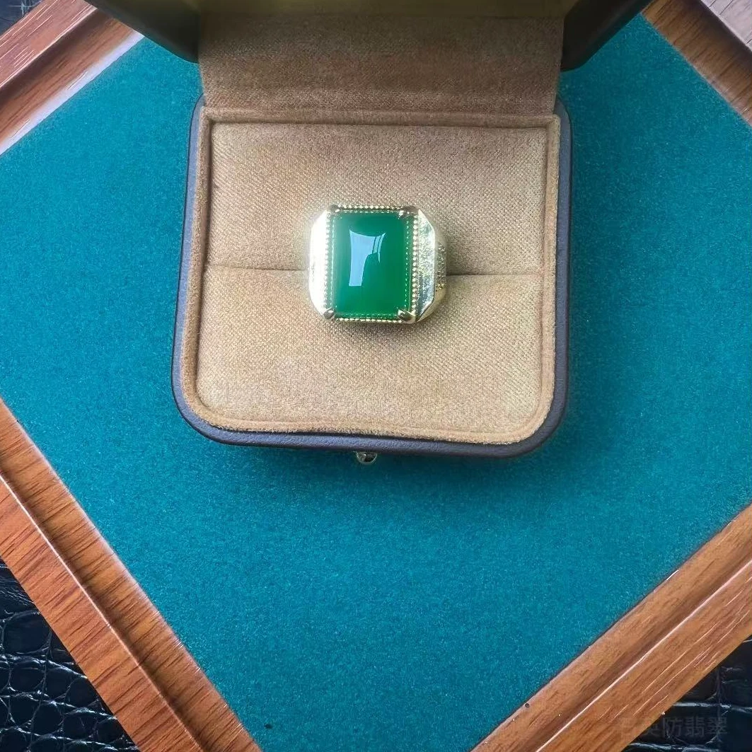 甄选A1212  翡翠宽版戒指