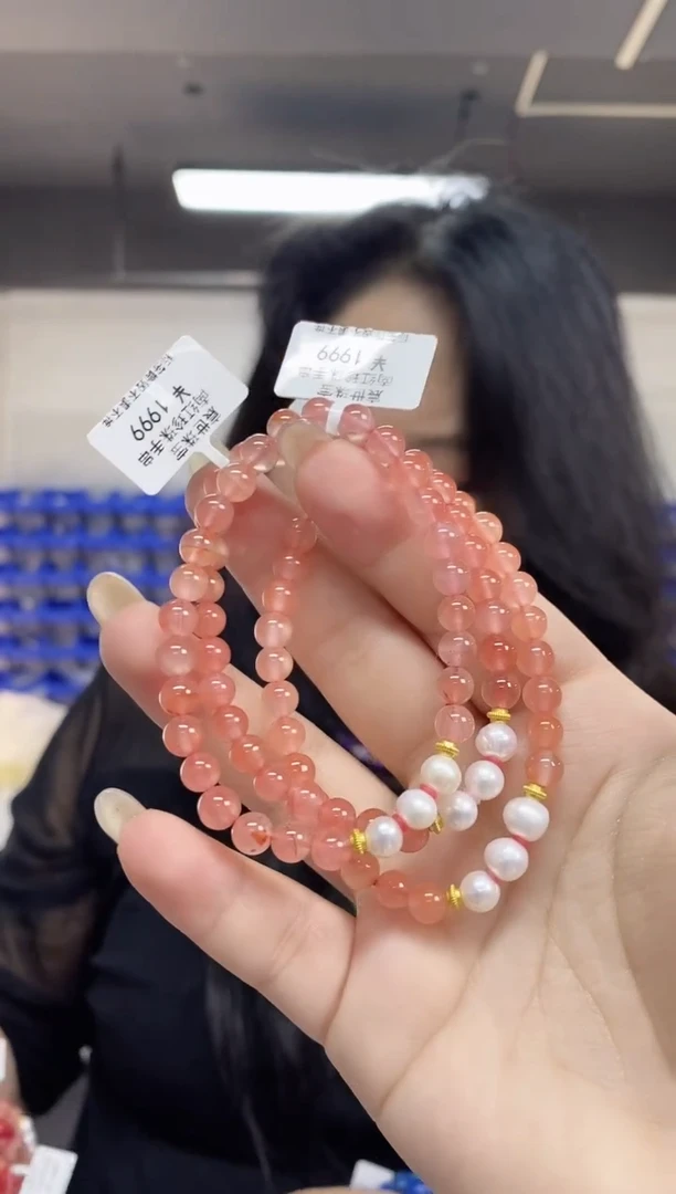 【闪购商品】南红玛瑙手串未镶嵌多样性发其一颜色微差