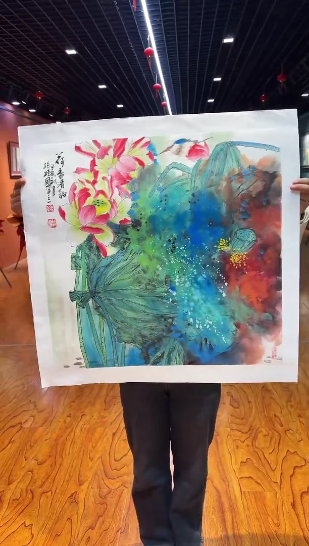 【闪购商品】国画孙桂国老师字画带亲笔合影证书12-11