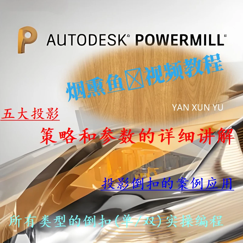 PowerMILL五大投影及倒扣案例专项教程