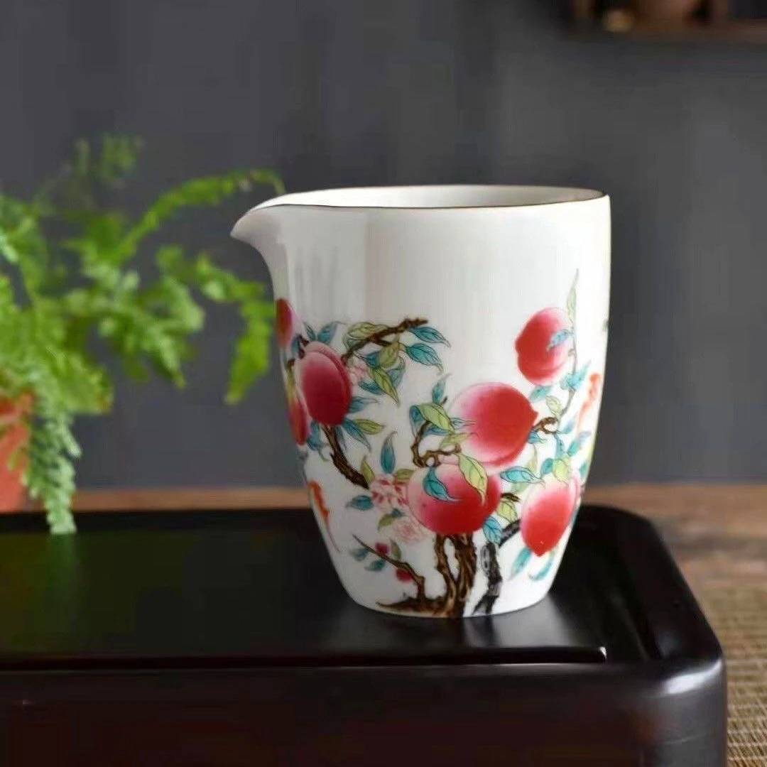 瓷器 九桃公道杯陶瓷茶道器具-0112